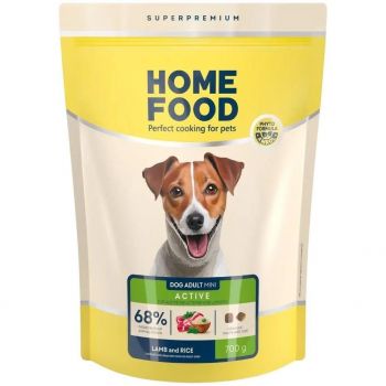 Для акт. дор. собак і юніорів малих порід HOME FOOD Ягнятина та рис низькозер. 700г (4820235020415) | Фото 1