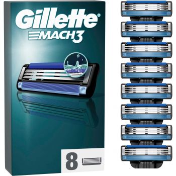 Зміні картриджі GILLETTE Mach 3, 8 шт (8700216066556) | Фото 1
