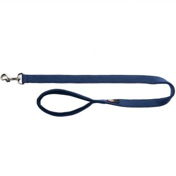 Повідець для собак Trixie Premium з неопреновою підкладкою XS–S 1.20 м 15 мм Синій (4053032016798) | Фото 1