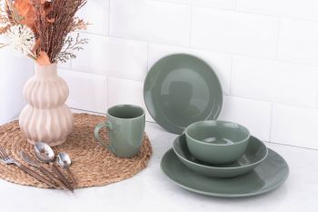 Тарілка супова ARDESTO Capri, 630мл, 20см, зелений (AR0520CG) | Фото 5