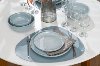 Тарілка десертна ARDESTO Loreto, 19см, блакитний (AR1019LB) | Фото 4