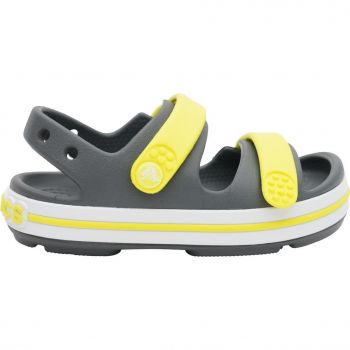 Сандалі для хлопчиків Crocs Crocband Cruiser Sandal T Sdt 209424-1NJ 22-23 (C6 US) сіро-зелені (196265658251) | Фото 1