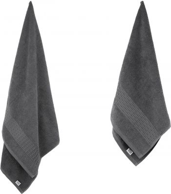 Набір махрових рушників ARDESTO Lotus 2 шт., 50х90см, 70х140см, графіт (ART2357MC) | Фото 2