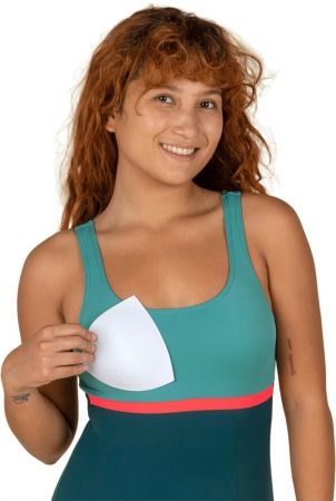 Цілісний купальник женский Nabaiji Heva Li 8647504 46 блакитний | Фото 5