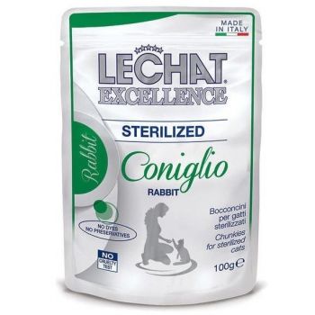 Вологий корм для стерилізованих кішок Monge LeChat Excellence із кроликом 100 г (8009470061773) | Фото 1