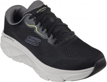 Кросівки чоловічі Skechers D'lux Walker 2.0 232714 BKLM 42 (9 US) чорні (KM5410-90) | Фото 3