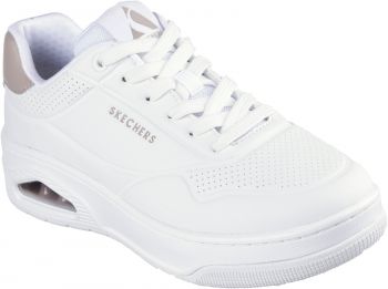 Кеди низькі жіночі Skechers Uno Court - Fast Break 177705 WHT 41 (11 US) білі (KW9213-110	) | Фото 3
