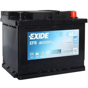 Автомобільний акумулятор Exide 60Ah-12v EFB, R+, EN640 (52371210287) Автомобільний акумулятор Exide 60Ah-12v EFB, R+, EN640 (52371210287) | Фото 1