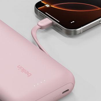 Портативний акумулятор BELKIN 20000mAh, 30W USB-C Pink (BPB024HQPK) | Фото 8