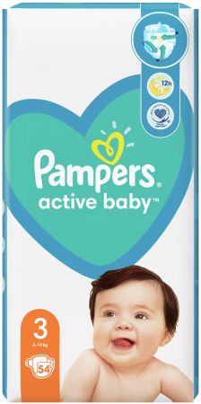 Підгузки PAMPERS Active Baby Midi (6-10 кг) 54 шт (8001090948977) | Фото 3