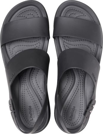 Крокси жіночі Crocs Brooklyn Low Wedge LMr 206453-060 38-39 (W8 US) чорні (191448544956	) | Фото 5