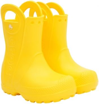 Чоботи дитячі Crocs Handle It Rain Boot T 211056-730 20-21 (C5 US) жовті (198445125881) | Фото 3