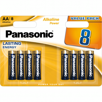 Батарейки PANASONIC Alkaline Power AA BLI 8 (LR6REB/8BW) | Фото 1