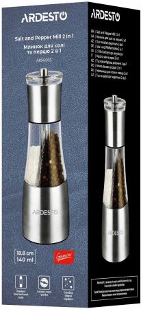 Млин для солі та перцю 2 в 1 ARDESTO Gemini (AR2102SS) | Фото 7