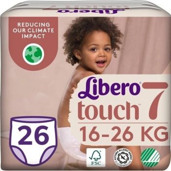 Підгузки-трусики LIBERO Touch Pants 7 (16-26 кг), 26 шт (7322541739786) | Фото 1