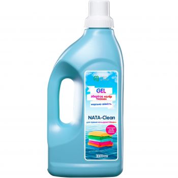 Гель для прання Nata-Clean для кольорової білизни 1,25л (4823112601295) | Фото 1