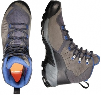 Черевики чоловічі для хайкінгу Mammut Sapuen High GTX 3030-04241 43 1/3 (9 UK) сірі/сині | Фото 4
