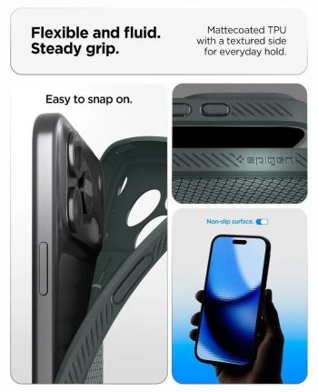 Чохол Spigen для APPLE iPhone 17 Pro Liquid Air Matte Black (ACS10331) | Фото 10