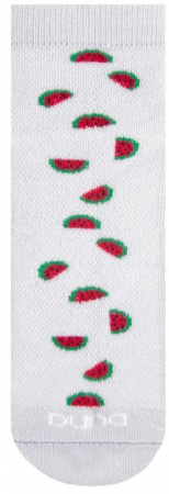 Шкарпетки дитячі Duna 27-30 1 пара білі з принтом Кавуни (4823094648899) | Фото 4