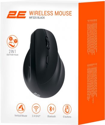 Миша 2E MF325 Silent WL/BT Black (2E-MF325WBK) Миша 2E MF325 Silent WL/BT Black (2E-MF325WBK) | Фото 5