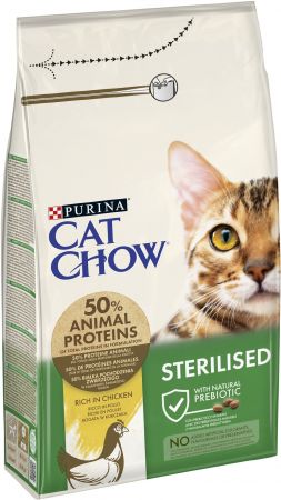 Purina Cat Chow Sterilized.Для стерилізованих котів. З куркою 1.5кг (7613032233396) | Фото 6