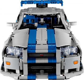 Конструктор LEGO Technic Подвійний форсаж Автомобіль Nissan Skyline GT-R (R34) (42210) | Фото 9