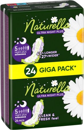 Гігієнічні прокладки NATURELLA Ultra Night Plus 24 шт (8700216882378) | Фото 1