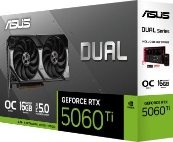 Відеокарта ASUS GeForce RTX 5060 TI 16GB GDDR7 OC DUAL-RTX5060TI-O16G (90YV0MH0-M0NA00) | Фото 2