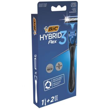 BIC Flex 3 Hybrid (2 касети) (3086123519114) BIC Flex 3 Hybrid (2 касети) (3086123519114) | Фото 1