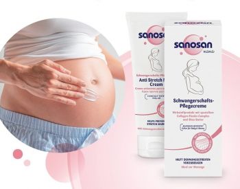 Крем проти розтяжок Sanosan Mama для вагітних 200 мл (4003583207190) | Фото 9