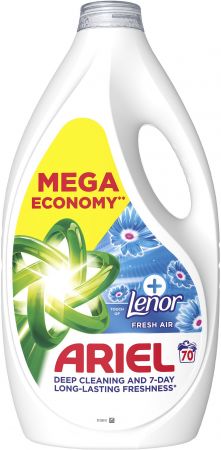 Гель для прання Ariel дотик свіжого повітря Lenor 3,15л (8700216691901) Купить стиральное средство Гель для прання Ariel дотик свіжого повітря Lenor 3,15л (8700216691901) | Фото 1