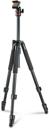 Штатив для фотокамер HAMA Traveller 163 Ball,47 -163 cm, чорний (00004291) | Фото 2