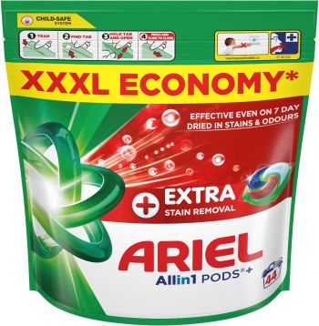 Капсули для прання Ariel Pods+ All-in-1 Extra Stain Removal 44 шт (8700216764940) | Фото 2