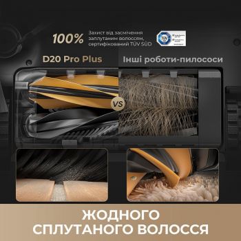 Купить пылесос Робот-пилосос Dreame D20 Pro Plus Black (RLD43SD-BL) | Фото 15