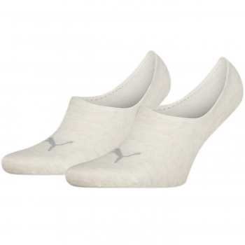 Шкарпетки Puma Unisex Footie 2P High Cut 35-38 2 пари бежеві (938395-04) | Фото 1