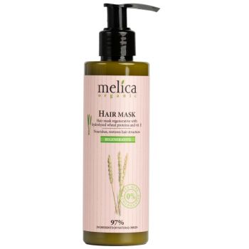 Маска для волосся Melica Organic регенеруюча з протеїнами пшениці та вітаміном Е 200 мл | Фото 1