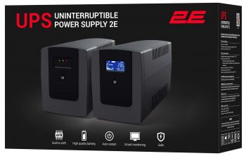 Купить источник бесперебойного питания (ИБП) ДБЖ 2E ED650, 650VA/360W, LED, 2xSchuko (2E-ED650) | Фото 4