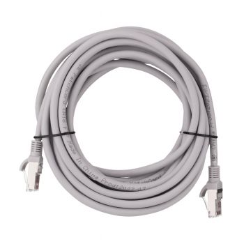 Патч-корд 2E САТ 6, FTP, 5м, 26AWG, RJ45, 7/0.16, Cu, LSZH, сірий (2E-PC6CU-FTP5LSZH-GRY) | Фото 1