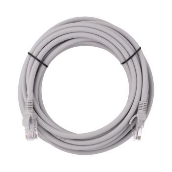 Патч-корд 2E САТ 6, UTP, 5м, 26AWG, RJ45, 7/0.16, Cu, LSZH, сірий (2E-PC6CU-UTP5LSZH-GRY) | Фото 1