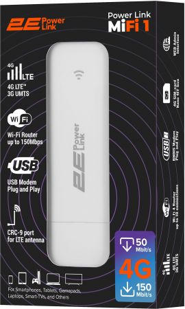 Мобільний 4G Wi-Fi роутер 2E PowerLink (MiFi-1 2024) White (694743655322) Мобільний 4G Wi-Fi роутер 2E PowerLink (MiFi-1 2024) White (694743655322) | Фото 10