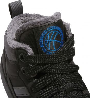 Черевики підліткові ADIDAS Rapid Court Mid J Winterized JR2804 38 (5 UK) чорні (4067903015834) | Фото 7
