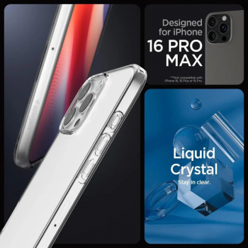 Чохол Spigen для APPLE iPhone 16 Pro Max, Liquid Crystal, Crystal Clear (ACS07984) | Фото 12