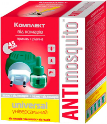 Електрофумігатор від комарів Antimosquito у комплекті з рідиною 30 мл (4820055140690) | Фото 2