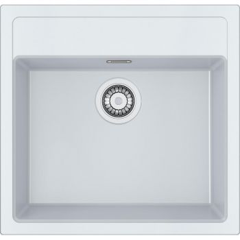 Мийка кухонна FRANKE Sirius тектонайт, без крила, 560х530х200мм, врізна, білий (143.0691.510) | Фото 1