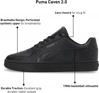 Кеди Puma Caven 2.0 392290-01 44.5 (10 UK) чорні (4099683134054) Кеди Puma Caven 2.0 392290-01 44.5 (10 UK) чорні (4099683134054) | Фото 7