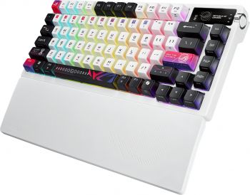 Ігрова клавіатура ASUS ROG Azoth X NX Snow V2 EN PBT White (90MP044F-BKUA30) Купить клавиатуру Ігрова клавіатура ASUS ROG Azoth X NX Snow V2 EN PBT White (90MP044F-BKUA30) | Фото 2