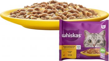 Вологий корм для котів WHISKAS курка, індичка в желе 4х85 г (4770608263676) | Фото 6