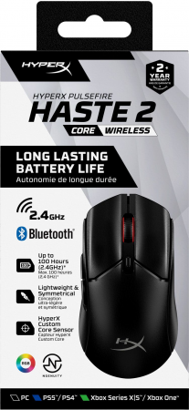Ігрова миша HyperX Pulsefire Haste 2 Core Wireless Black (8R2E6AA) Купить мышь Ігрова миша HyperX Pulsefire Haste 2 Core Wireless Black (8R2E6AA) | Фото 12