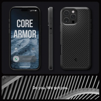 Чохол Spigen для APPLE iPhone 16 Pro, Core Armor, Matte Black (ACS08157) Чохол Spigen для APPLE iPhone 16 Pro, Core Armor, Matte Black (ACS08157) | Фото 6