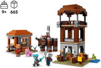 Конструктор LEGO Minecraft Аванпост розбійників та спустошувач (21278) | Фото 2